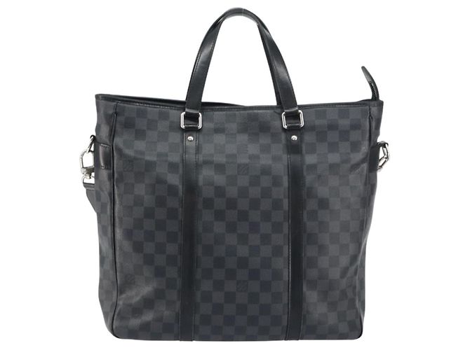 LOUIS VUITTON Borsa a Spalla Damier Graphite Tadao 2way N51192 LV Auth BA8269 Damier ebene - vista 13