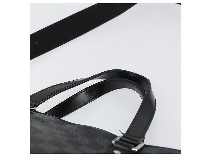 LOUIS VUITTON Borsa a Spalla Damier Graphite Tadao 2way N51192 LV Auth BA8269 Damier ebene - vista 14