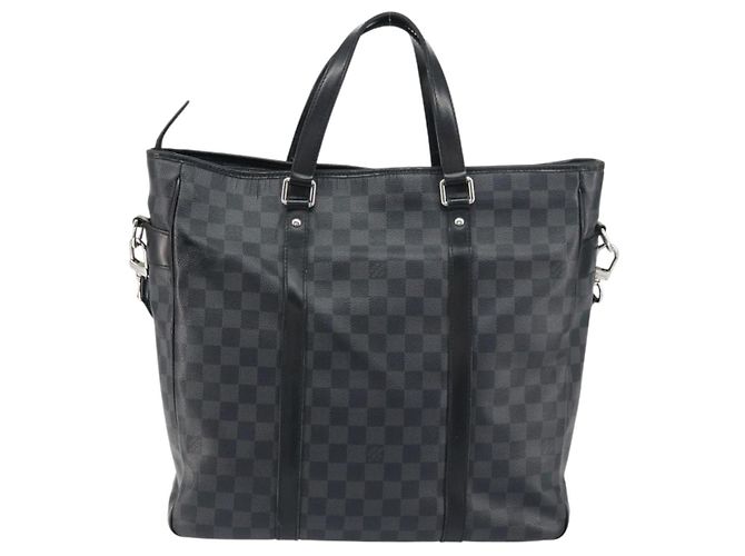 LOUIS VUITTON Borsa a Spalla Damier Graphite Tadao 2way N51192 LV Auth BA8269 Damier ebene - vista 2