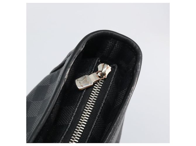 LOUIS VUITTON Borsa a Spalla Damier Graphite Tadao 2way N51192 LV Auth BA8269 Damier ebene - vista 20