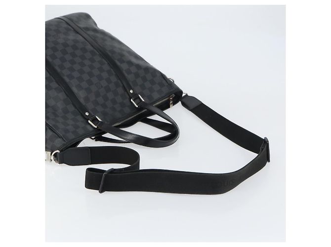 LOUIS VUITTON Borsa a Spalla Damier Graphite Tadao 2way N51192 LV Auth BA8269 Damier ebene - vista 8