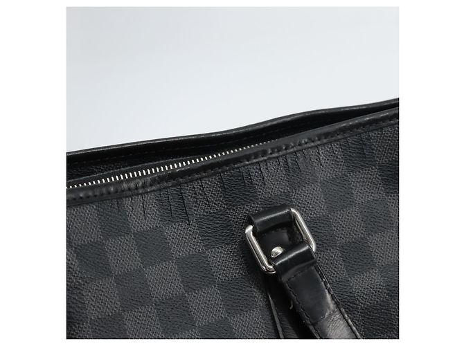 LOUIS VUITTON Borsa a Spalla Damier Graphite Tadao 2way N51192 LV Auth BA8269 Damier ebene - vista 9