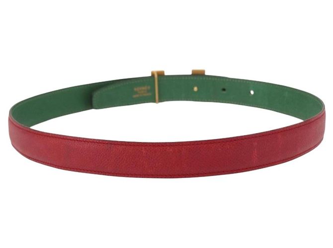 Hermès HERMES Constance Gürtel Leder 28,7"" Rot Auth 157051 - Ansicht 2