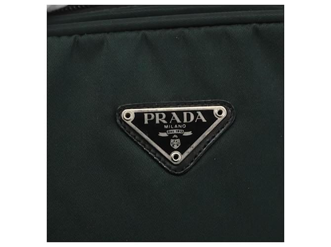 PRADA Handtasche Nylon Grün Silber Auth 151461 - Ansicht 19