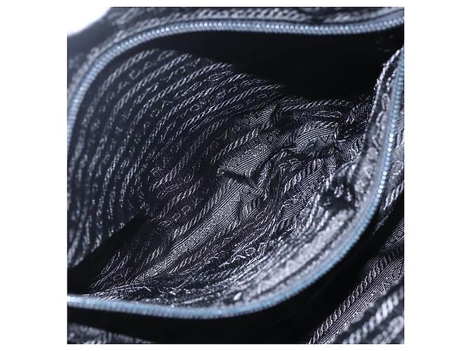 PRADA Handtasche Nylon Grün Silber Auth 151461 - Ansicht 24