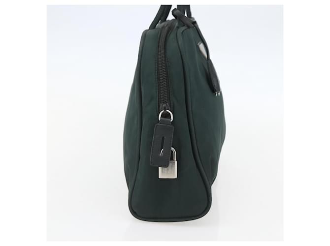 PRADA Handtasche Nylon Grün Silber Auth 151461 - Ansicht 3
