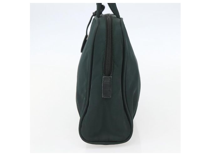 PRADA Handtasche Nylon Grün Silber Auth 151461 - Ansicht 4