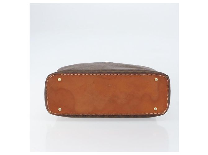 Céline Borsa a mano in tela Macadam CELINE in pelle PVC marrone oro Auth 154710 D'oro - vista 5