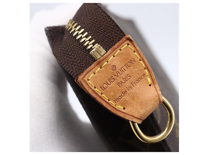 Bucket LOUIS VUITTON Monogramma Secchiello PM Pochette Accessorio LV Auth 154884 - vista 8