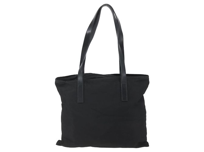 Prada Tote Bag aus schwarzem Nylon mit Silber authentisch 151579 - Ansicht 2