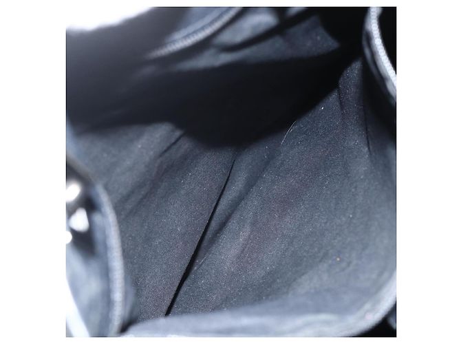 Borsa Tote GG Canvas Gucci Nera Argento 31243 Auth 151751 Nero - vista 20