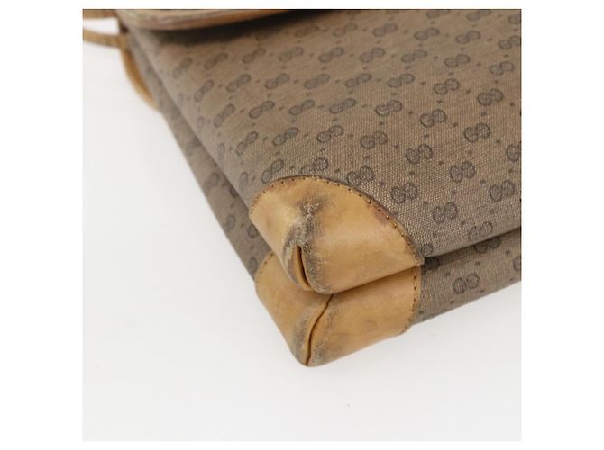 Gucci Borsa a Spalla Micro GG Supreme PVC Beige Oro 007 49 5548 Auth 151458 D'oro - vista 14