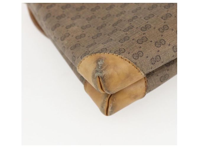 Gucci Borsa a Spalla Micro GG Supreme PVC Beige Oro 007 49 5548 Auth 151458 D'oro - vista 16