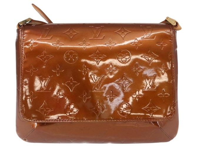 LOUIS VUITTON Borsa Thompson Street Monogram Vernis Bronzo M91124 LV Auth 155020 - vista 13