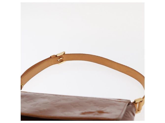 LOUIS VUITTON Borsa Thompson Street Monogram Vernis Bronzo M91124 LV Auth 155020 - vista 14