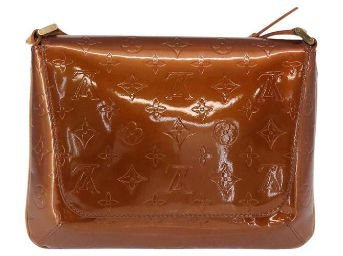 LOUIS VUITTON Borsa Thompson Street Monogram Vernis Bronzo M91124 LV Auth 155020 - vista 2