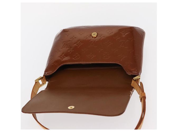 LOUIS VUITTON Borsa Thompson Street Monogram Vernis Bronzo M91124 LV Auth 155020 - vista 9