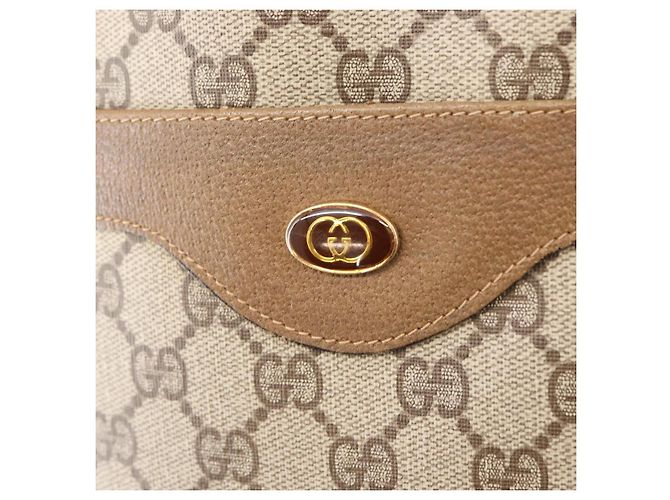 Borsa Gucci GG Supreme Web Sherry Line PVC Beige Rosso Verde 02 003 53 Auth 155240 - vista 17