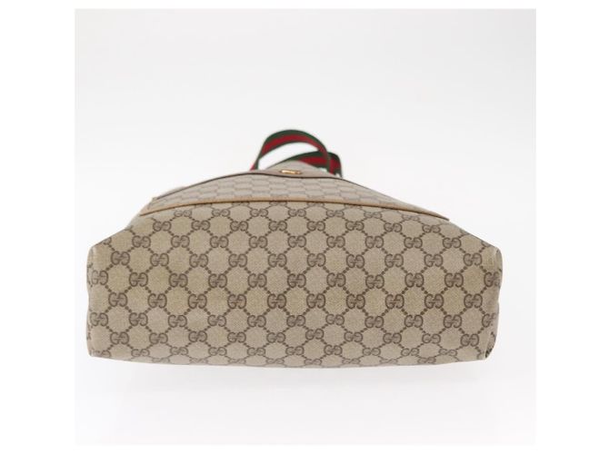 Borsa Gucci GG Supreme Web Sherry Line PVC Beige Rosso Verde 02 003 53 Auth 155240 - vista 5