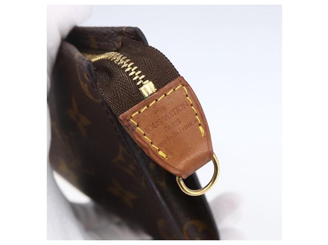 Bucket LOUIS VUITTON Monogramma Secchiello PM Pochette Accessorio LV Auth kk596 - vista 8