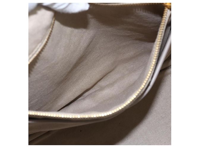 PRADA Canapa GM Borsa a mano in tela beige oro Auth 151619 D'oro - vista 23
