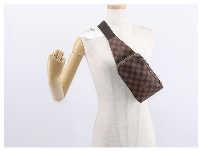LOUIS VUITTON Borsa a Spalla Geronimos Damier Ebene N51994 LV Auth mr1613 - vista 23