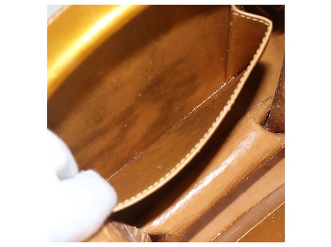 Borsa LOEWE in pelle lucida 2 in 1 oro Auth ka527 D'oro - vista 11