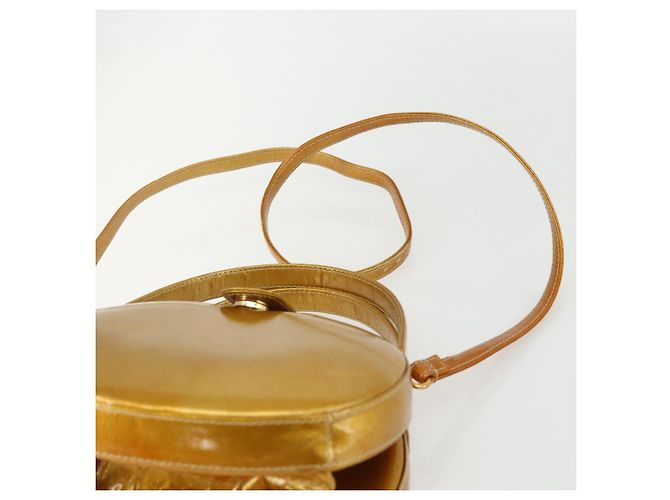 Borsa LOEWE in pelle lucida 2 in 1 oro Auth ka527 D'oro - vista 15