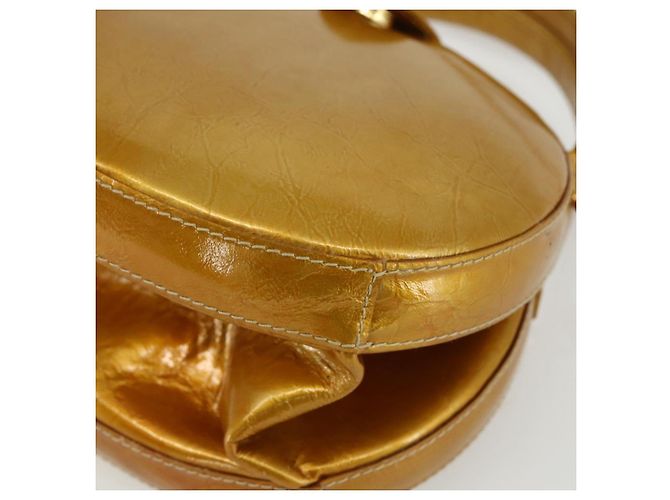 Borsa LOEWE in pelle lucida 2 in 1 oro Auth ka527 D'oro - vista 16