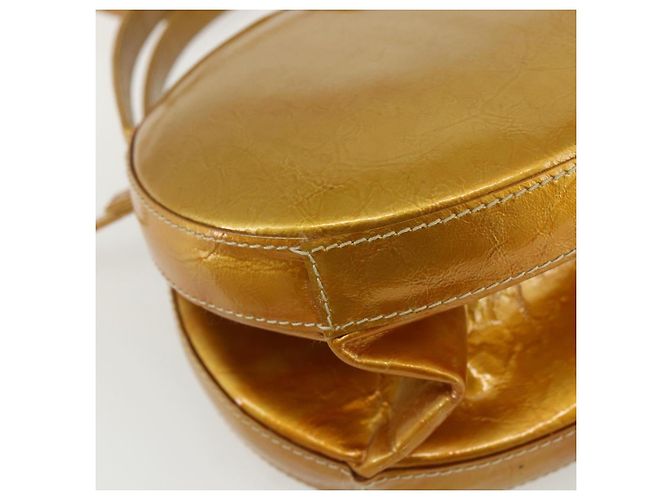 Borsa LOEWE in pelle lucida 2 in 1 oro Auth ka527 D'oro - vista 17