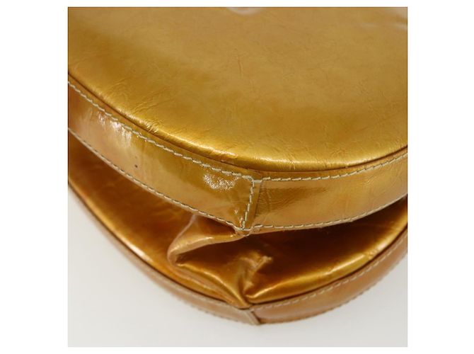 Borsa LOEWE in pelle lucida 2 in 1 oro Auth ka527 D'oro - vista 18