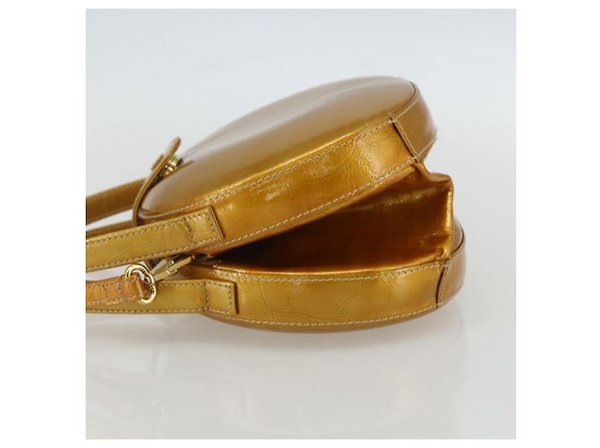 Borsa LOEWE in pelle lucida 2 in 1 oro Auth ka527 D'oro - vista 3