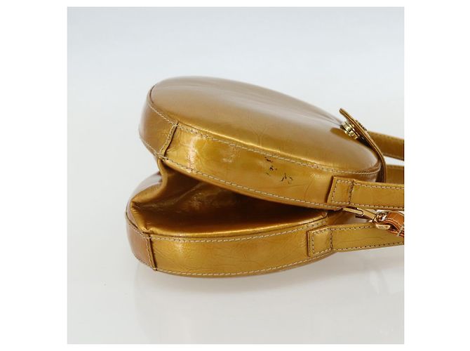 Borsa LOEWE in pelle lucida 2 in 1 oro Auth ka527 D'oro - vista 4