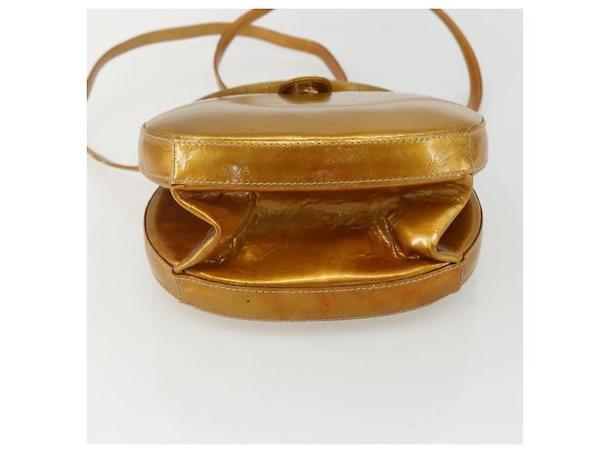 Borsa LOEWE in pelle lucida 2 in 1 oro Auth ka527 D'oro - vista 5