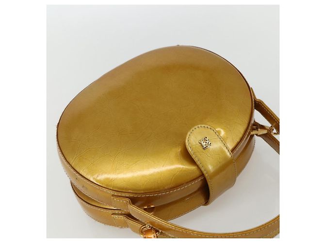 Borsa LOEWE in pelle lucida 2 in 1 oro Auth ka527 D'oro - vista 6