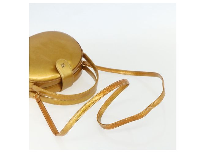 Borsa LOEWE in pelle lucida 2 in 1 oro Auth ka527 D'oro - vista 8