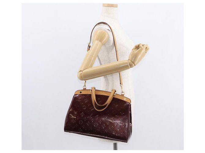 LOUIS VUITTON Sac à main Monogram Vernis Blair MM 2way Amarante M91619 Auth 155013 Bordeaux - view 26