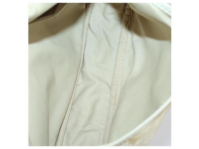 LOUIS VUITTON Monogram Mini Lin Saumur PM Bag Ivory Dunne M95314 LV Auth 153946 Cream - view 11