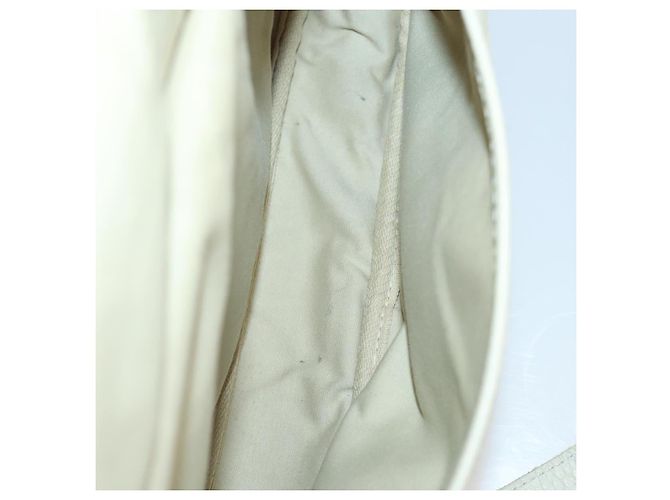 LOUIS VUITTON Monogram Mini Lin Saumur PM Bag Ivory Dunne M95314 LV Auth 153946 Cream - view 23