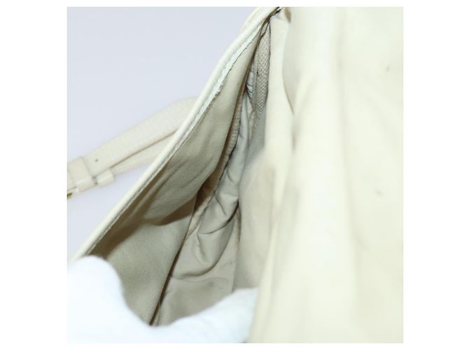 LOUIS VUITTON Monogram Mini Lin Saumur PM Bag Ivory Dunne M95314 LV Auth 153946 Cream - view 25