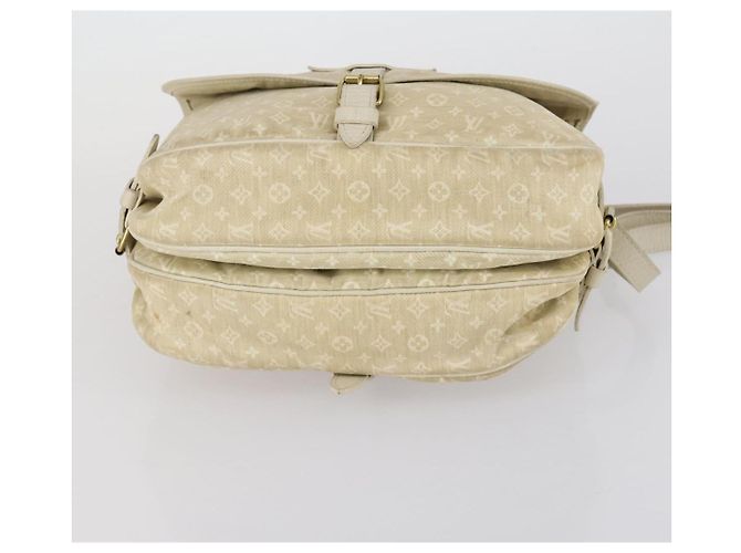 LOUIS VUITTON Monogram Mini Lin Saumur PM Bag Ivory Dunne M95314 LV Auth 153946 Cream - view 5