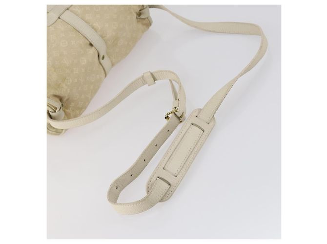 LOUIS VUITTON Monogram Mini Lin Saumur PM Bag Ivory Dunne M95314 LV Auth 153946 Cream - view 7
