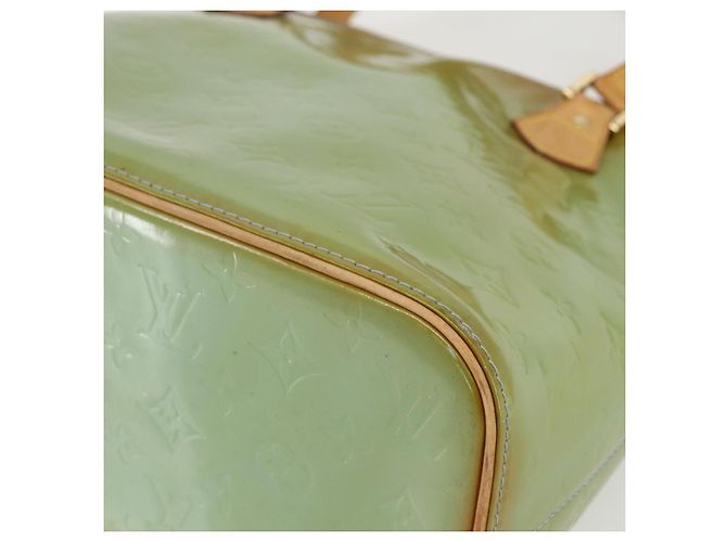 LOUIS VUITTON Bolso de Mano Monogram Vernis Houston Azul Bebé M91005 LV Auth ka476 Azul claro - vista 15