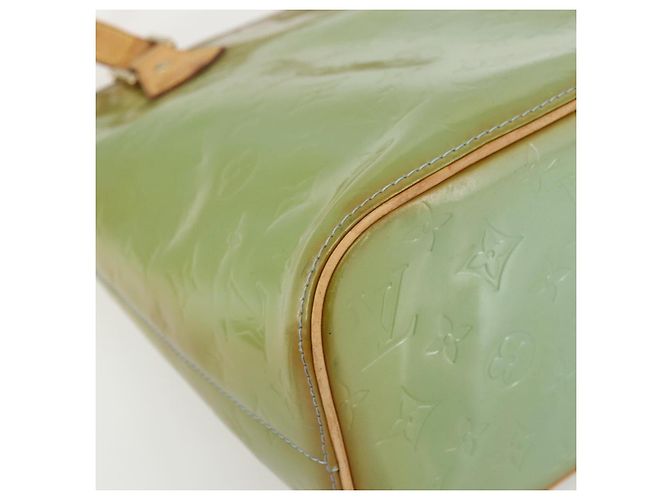 LOUIS VUITTON Bolso de Mano Monogram Vernis Houston Azul Bebé M91005 LV Auth ka476 Azul claro - vista 16