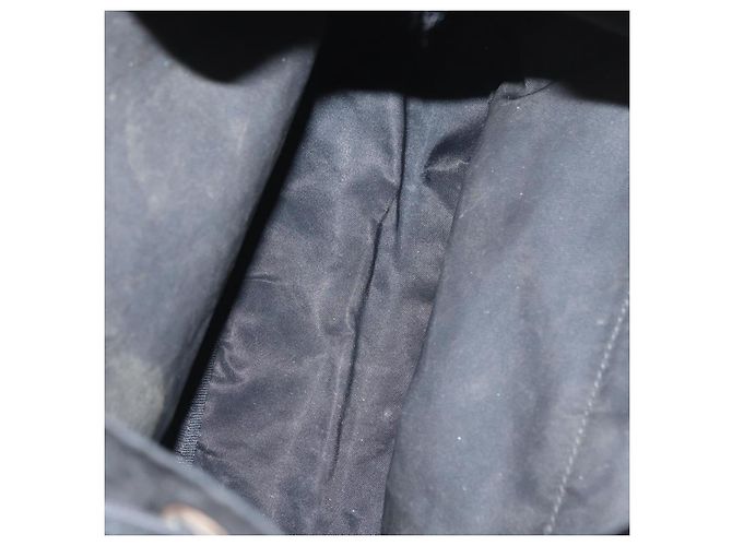 Mochila PRADA de nylon negra plateada auténtica bs31366 Negro Plata - vista 10