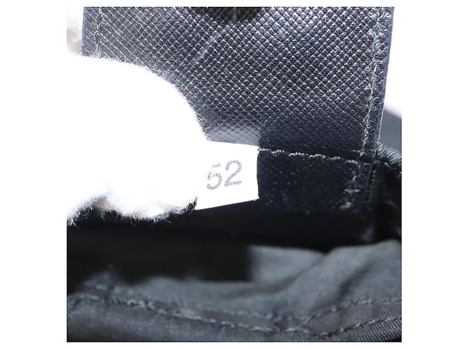 Mochila PRADA de nylon negra plateada auténtica bs31366 Negro Plata - vista 12