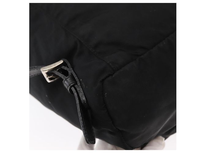 Mochila PRADA de nylon negra plateada auténtica bs31366 Negro Plata - vista 18