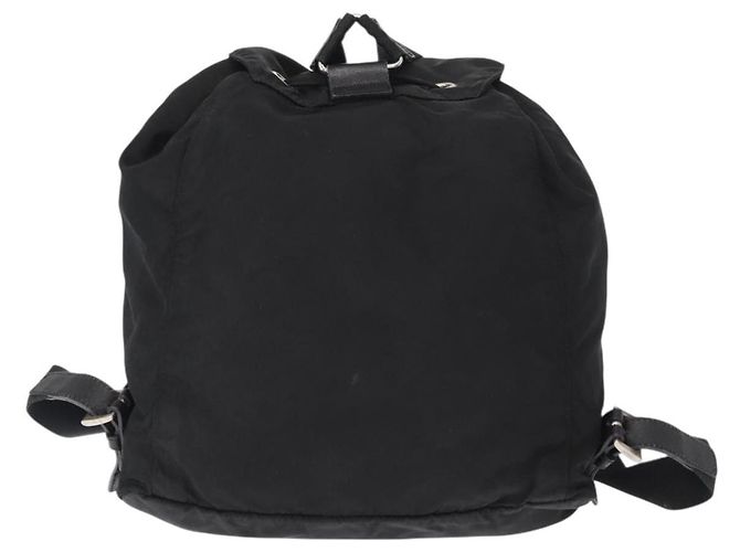 Mochila PRADA de nylon negra plateada auténtica bs31366 Negro Plata - vista 2
