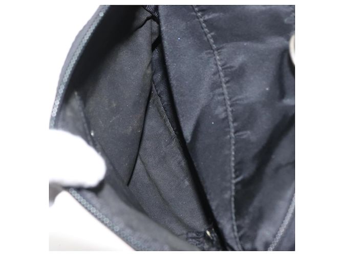 Mochila PRADA de nylon negra plateada auténtica bs31366 Negro Plata - vista 25