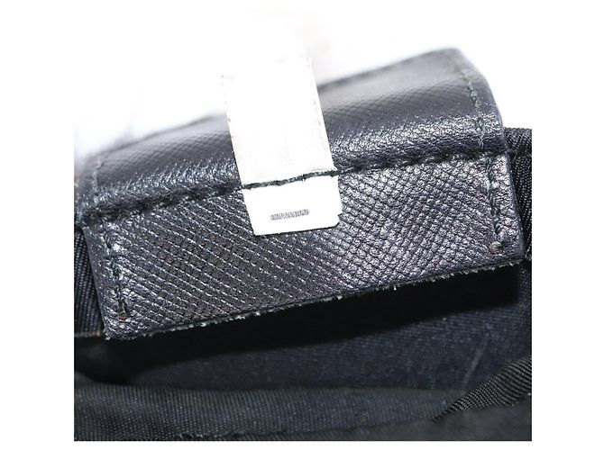 Mochila PRADA de nylon negra plateada auténtica bs31366 Negro Plata - vista 26